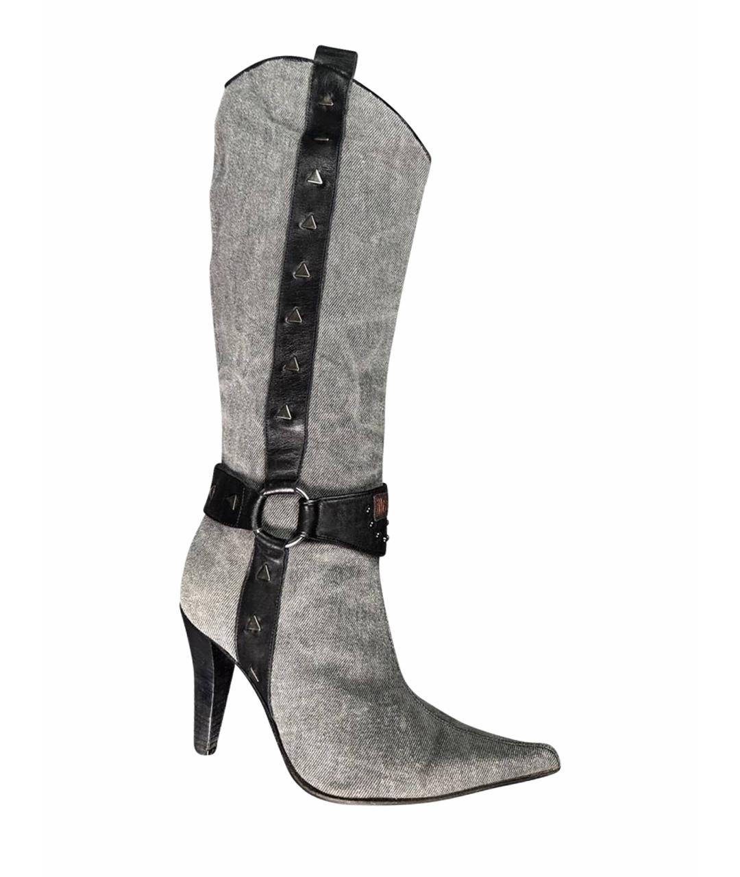 JUST CAVALLI Серые ботинки, фото 1