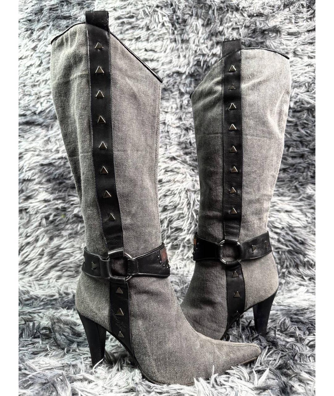 JUST CAVALLI Серые ботинки, фото 6