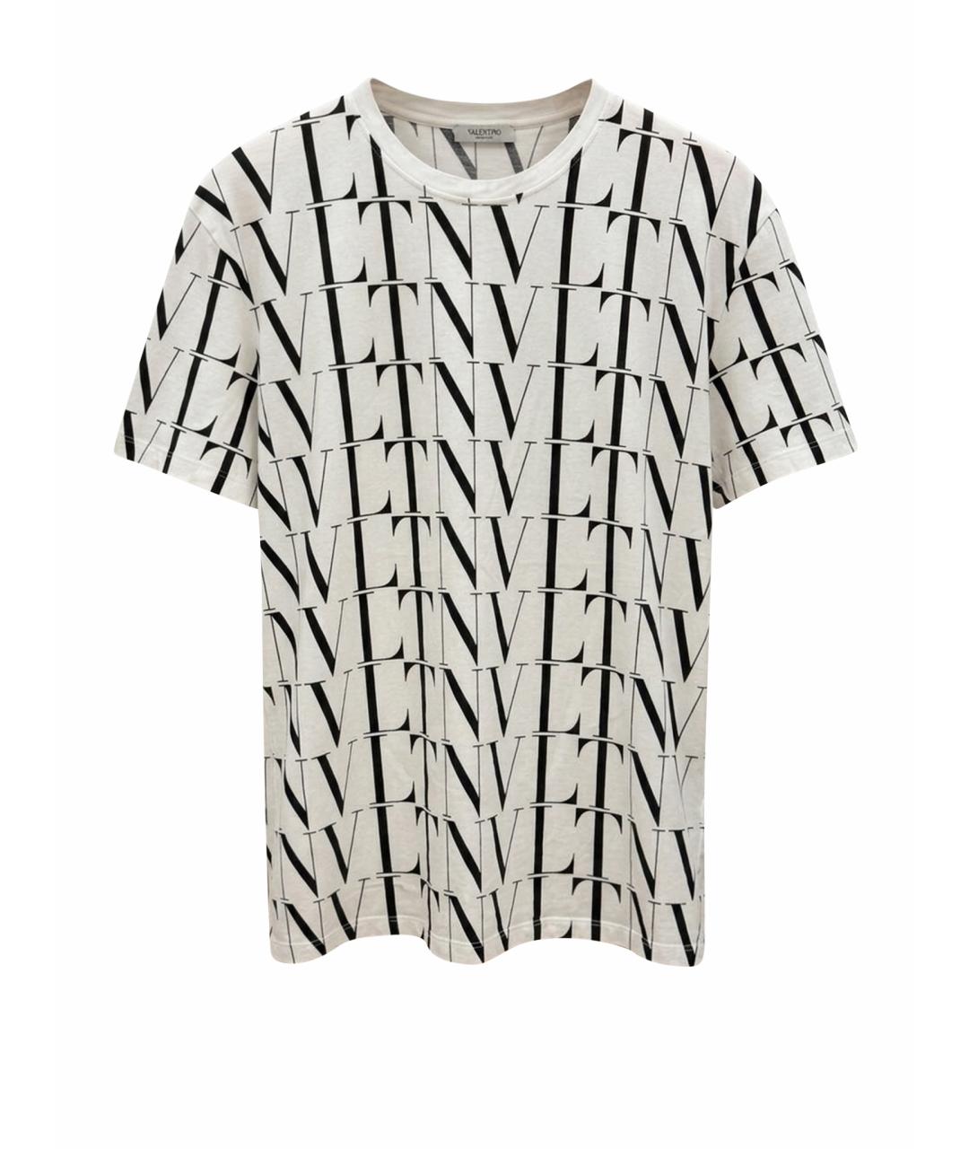 VALENTINO Белая хлопковая футболка, фото 1