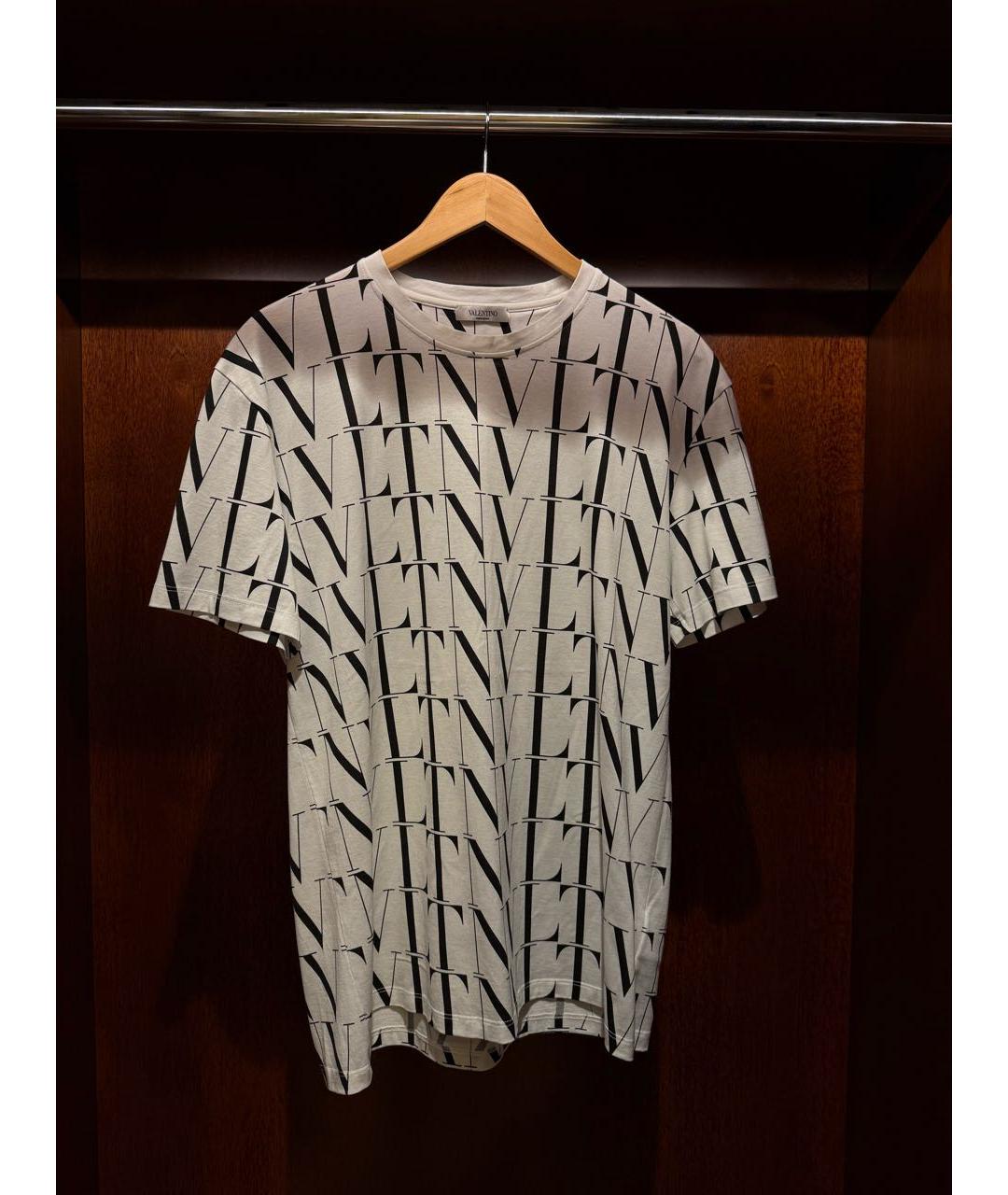 VALENTINO Белая хлопковая футболка, фото 6