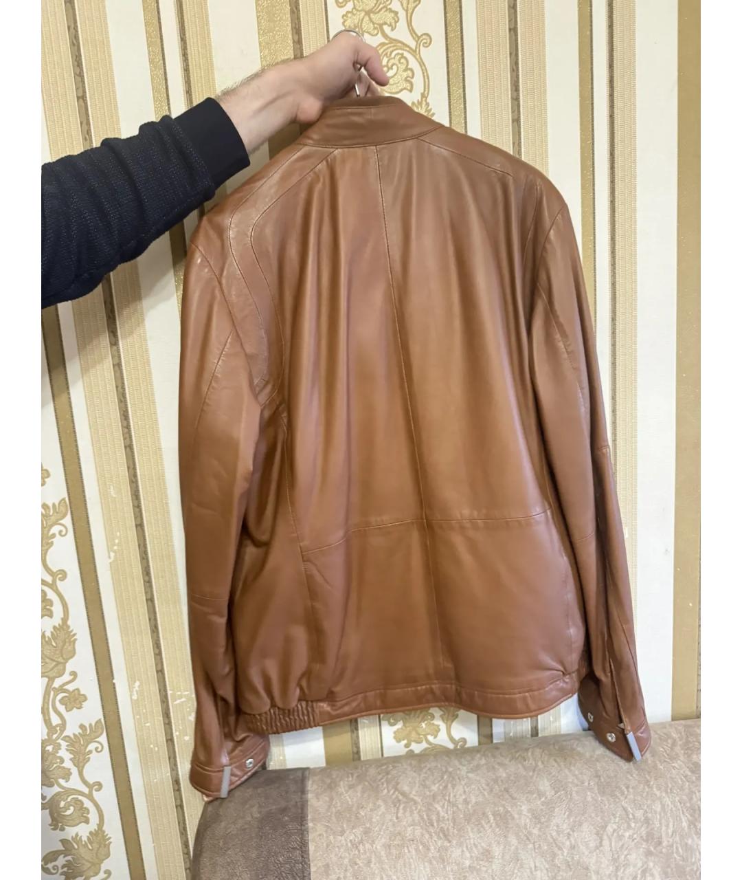 BOGNER Коричневая кожаная куртка, фото 2