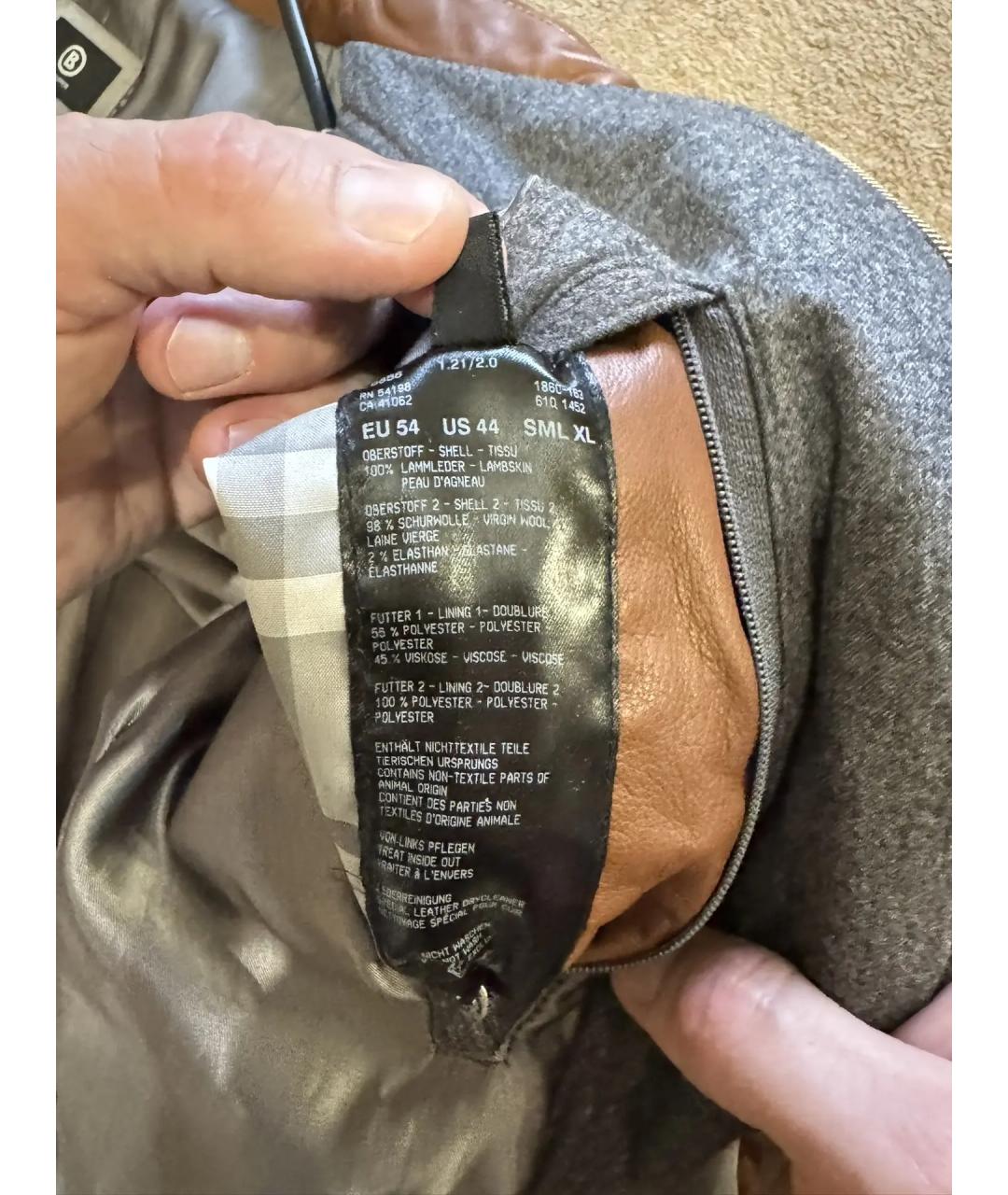 BOGNER Коричневая кожаная куртка, фото 5