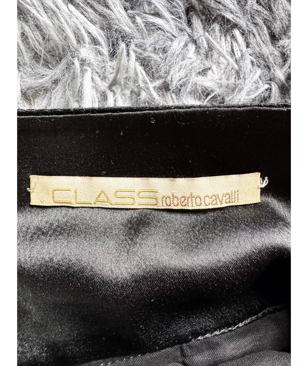 CAVALLI CLASS Черная хлопковая юбка макси, фото 5