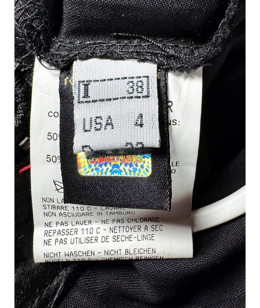 CAVALLI CLASS Черная хлопковая юбка макси, фото 7