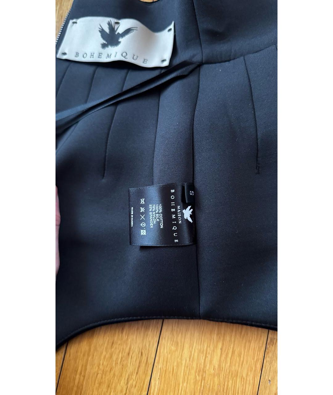 BOHEMIQUE Черный бархатный корсет, фото 4