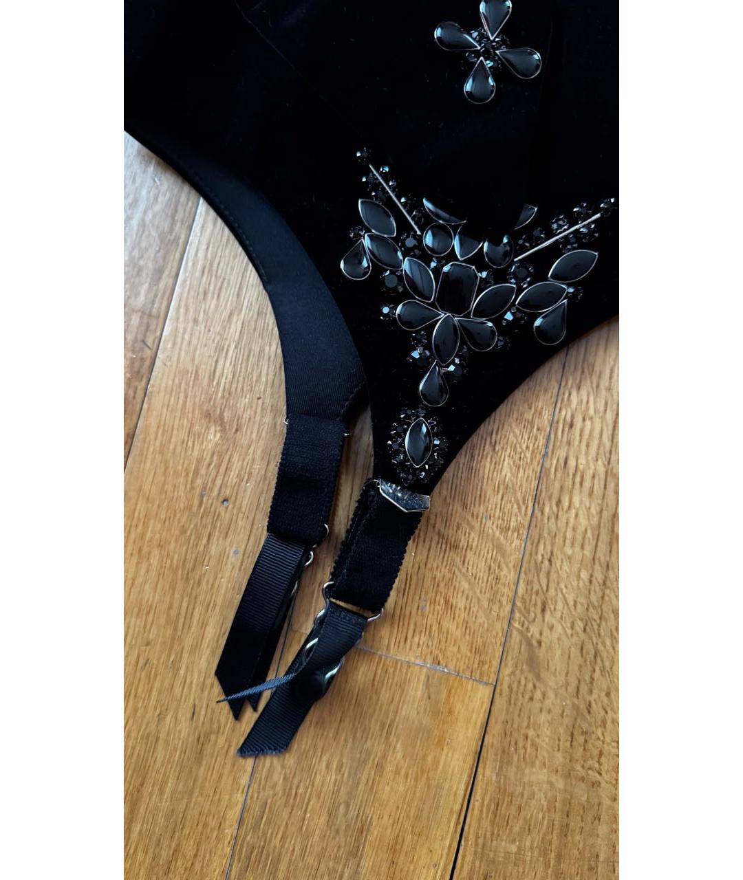 BOHEMIQUE Черный бархатный корсет, фото 6