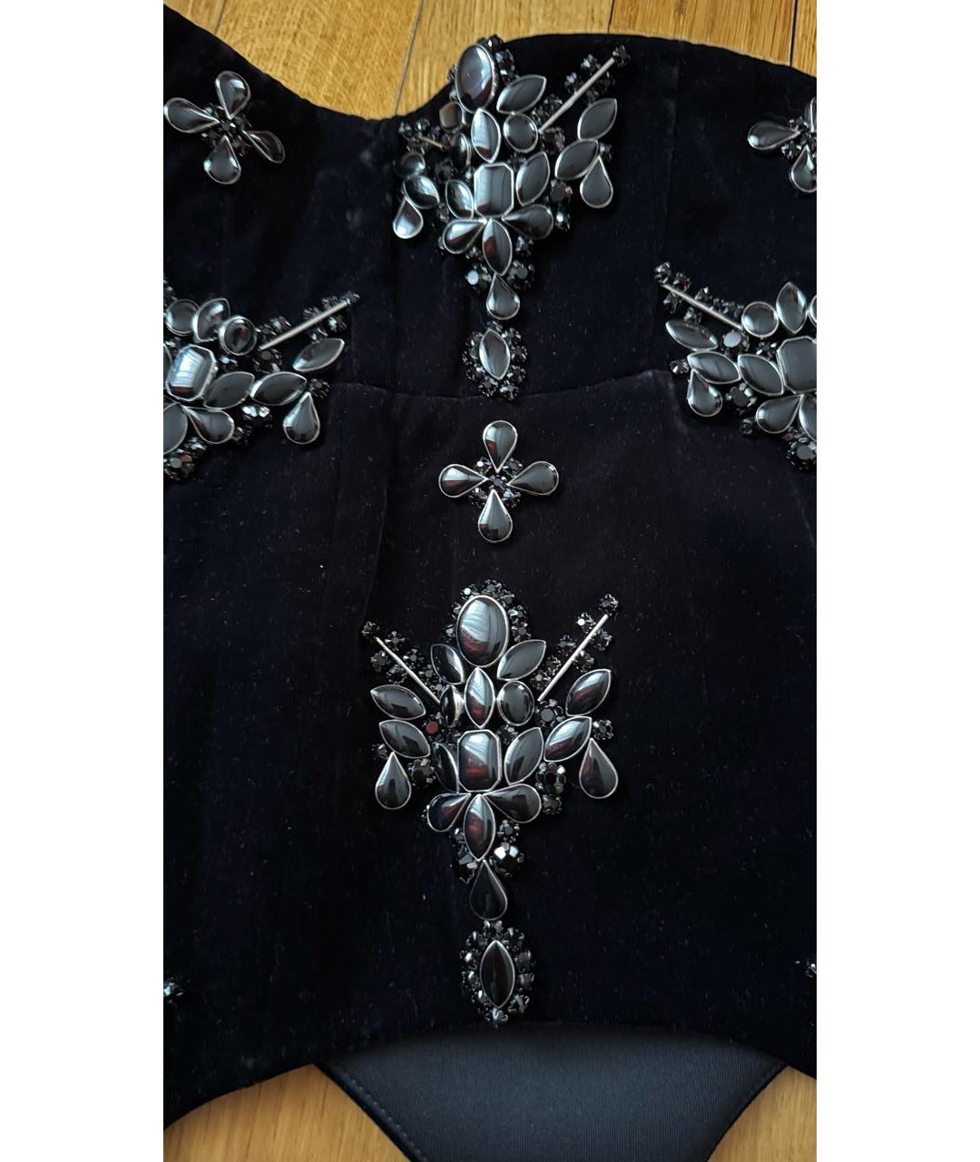 BOHEMIQUE Черный бархатный корсет, фото 5