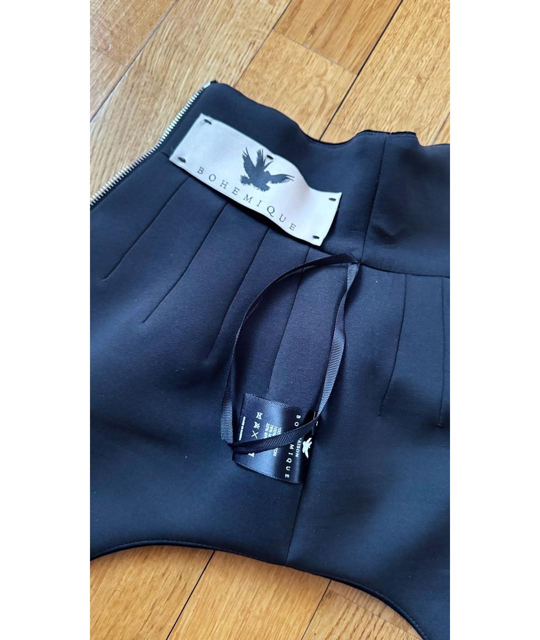 BOHEMIQUE Черный бархатный корсет, фото 3