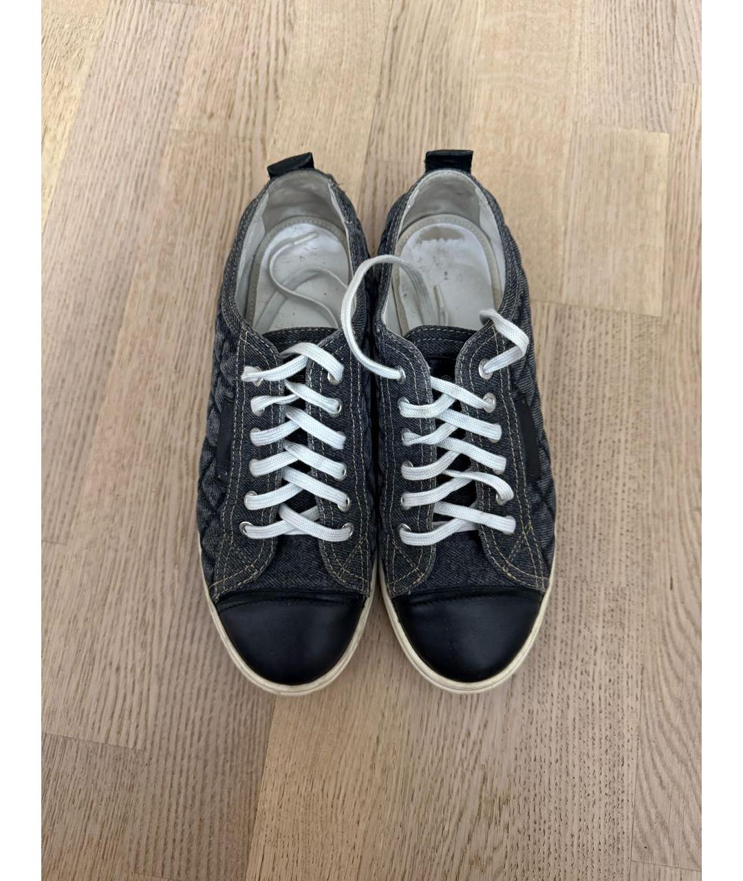 CHANEL Черные кеды, фото 2