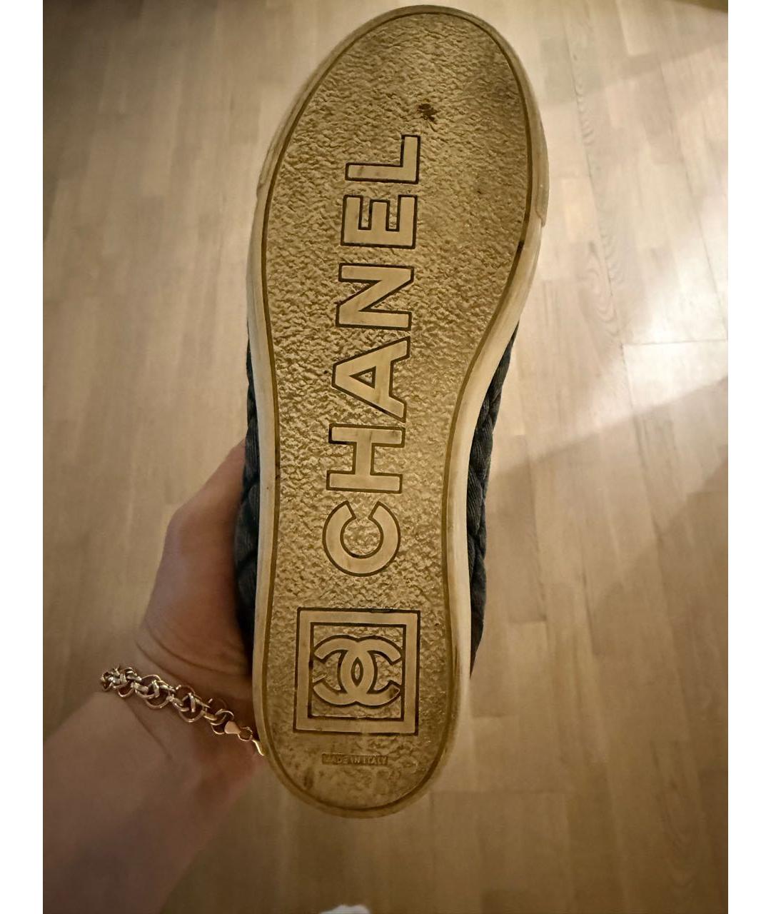 CHANEL Черные кеды, фото 5