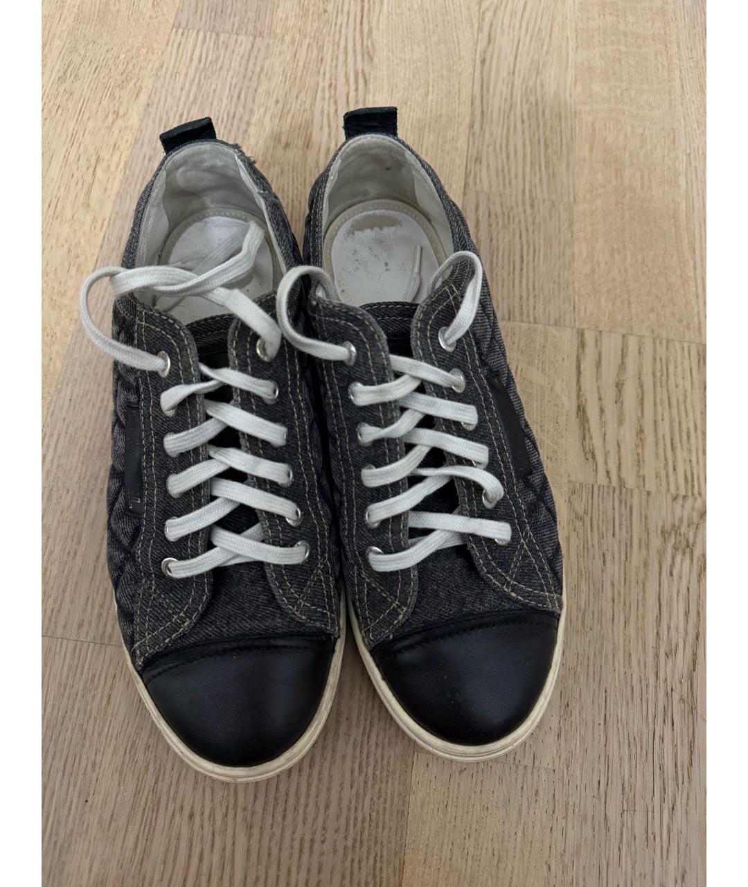 CHANEL Черные кеды, фото 3