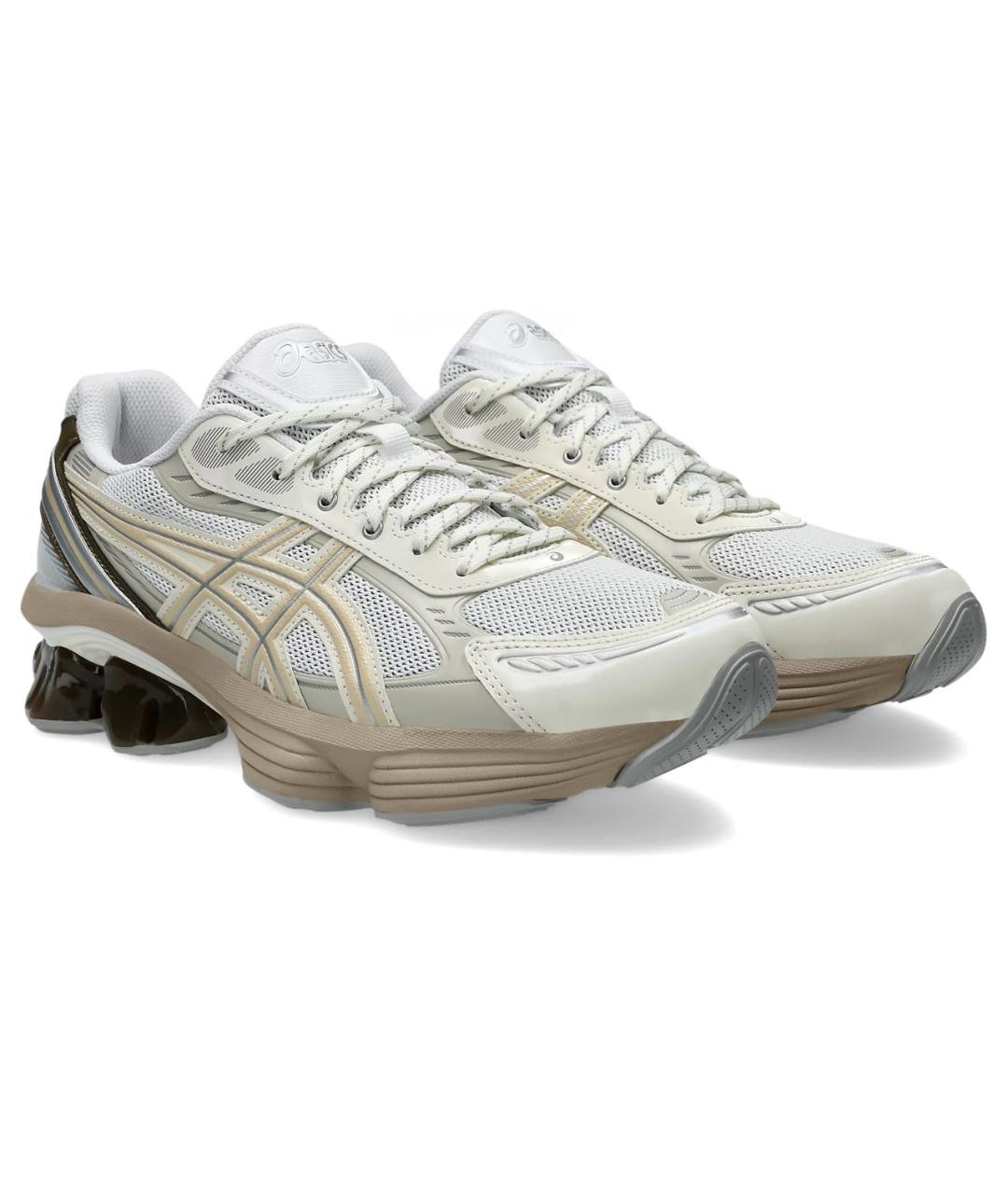 ASICS Бежевые синтетические низкие кроссовки / кеды, фото 3