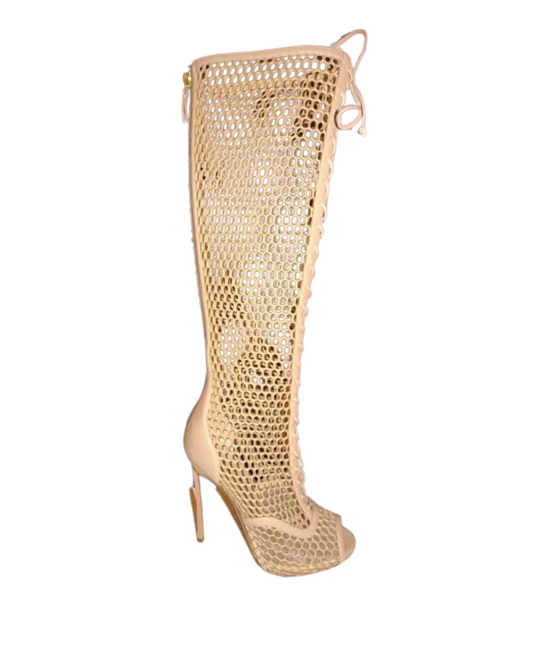 CASADEI Бежевые кожаные босоножки, фото 1