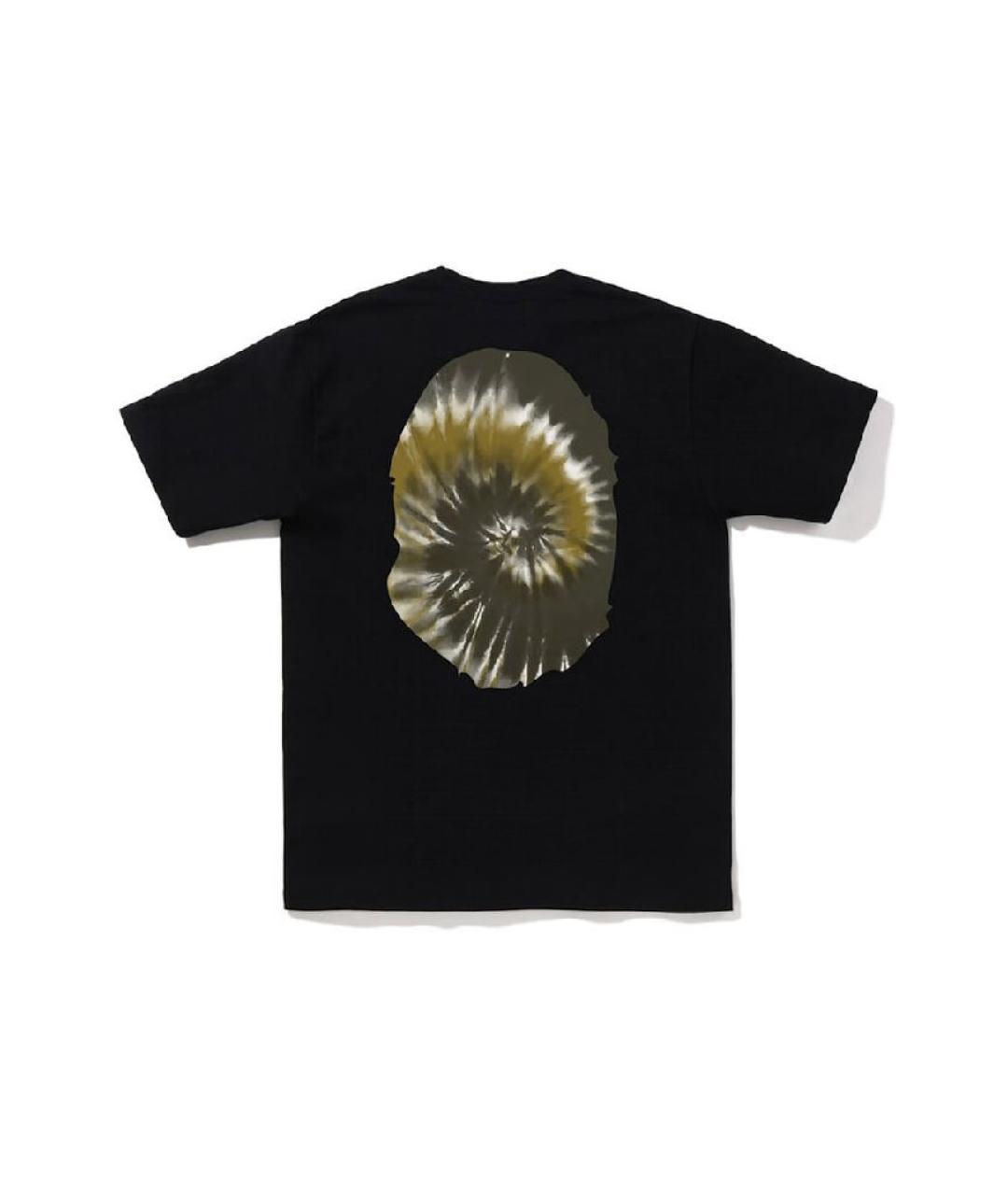 A BATHING APE Черная хлопковая футболка, фото 2