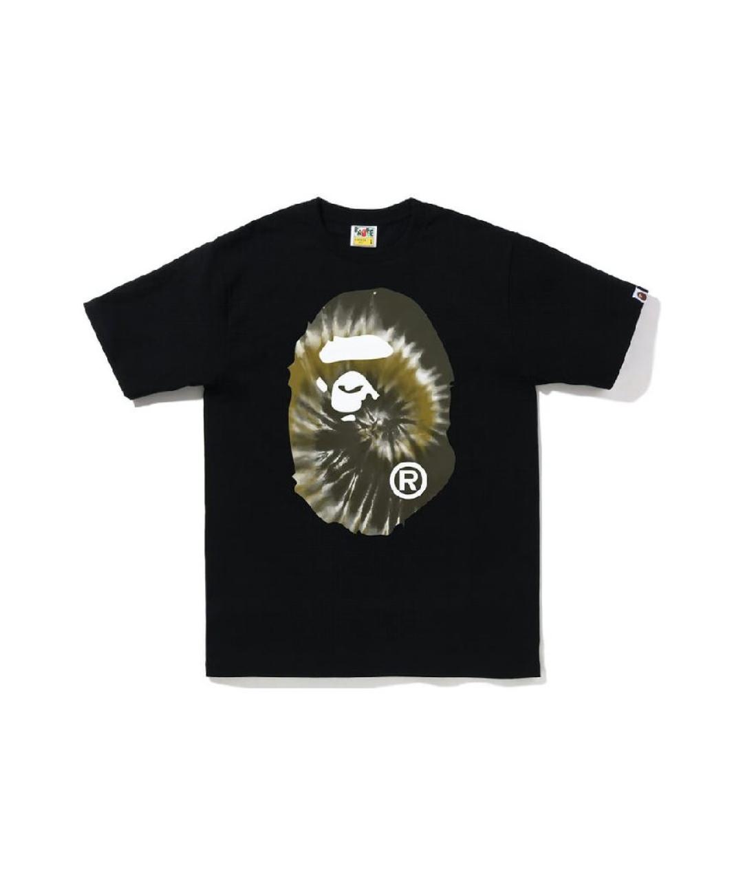 A BATHING APE Черная хлопковая футболка, фото 1