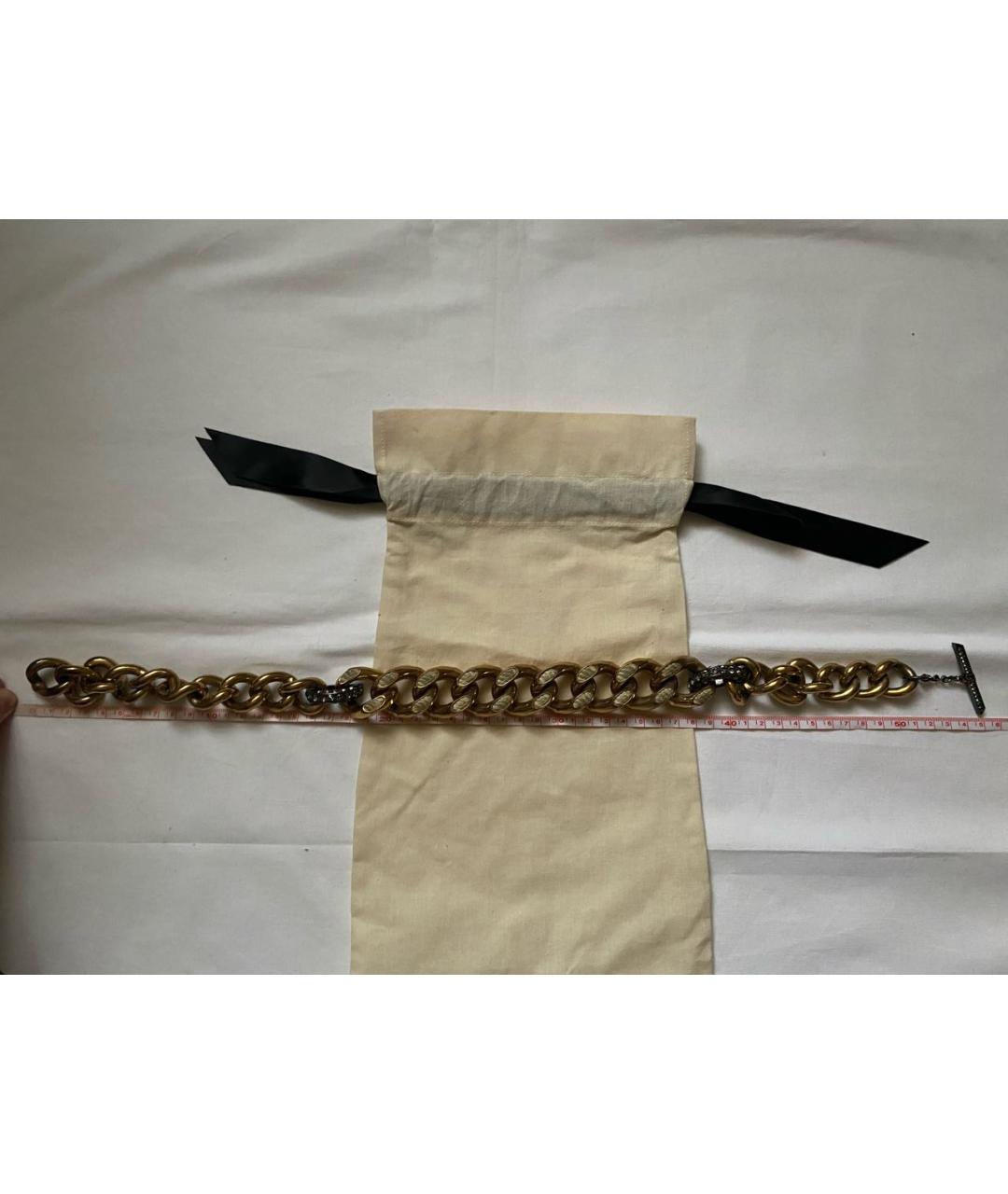 LANVIN Золотое металлическое колье, фото 7