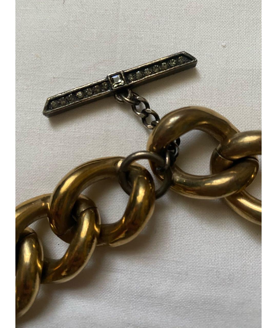 LANVIN Золотое металлическое колье, фото 3