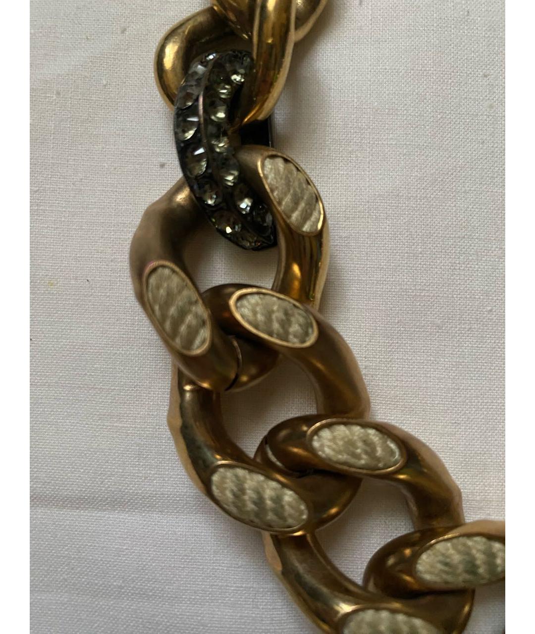 LANVIN Золотое металлическое колье, фото 2