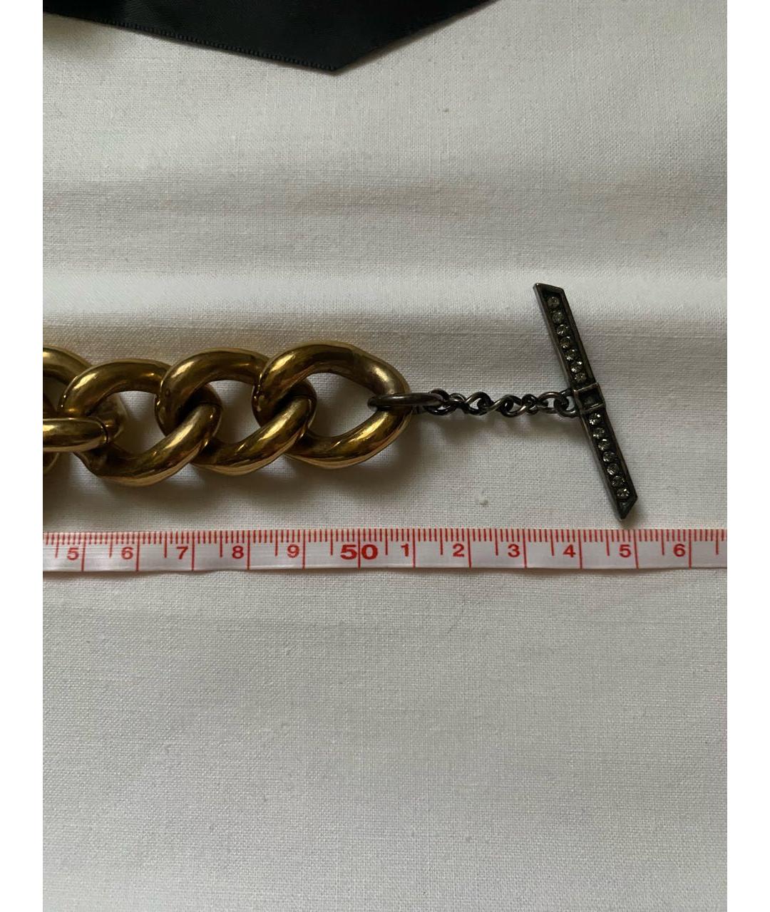LANVIN Золотое металлическое колье, фото 5