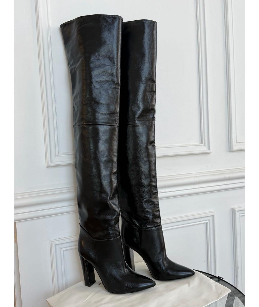 PHILOSOPHY DI LORENZO SERAFINI Черные кожаные ботильоны, фото 5