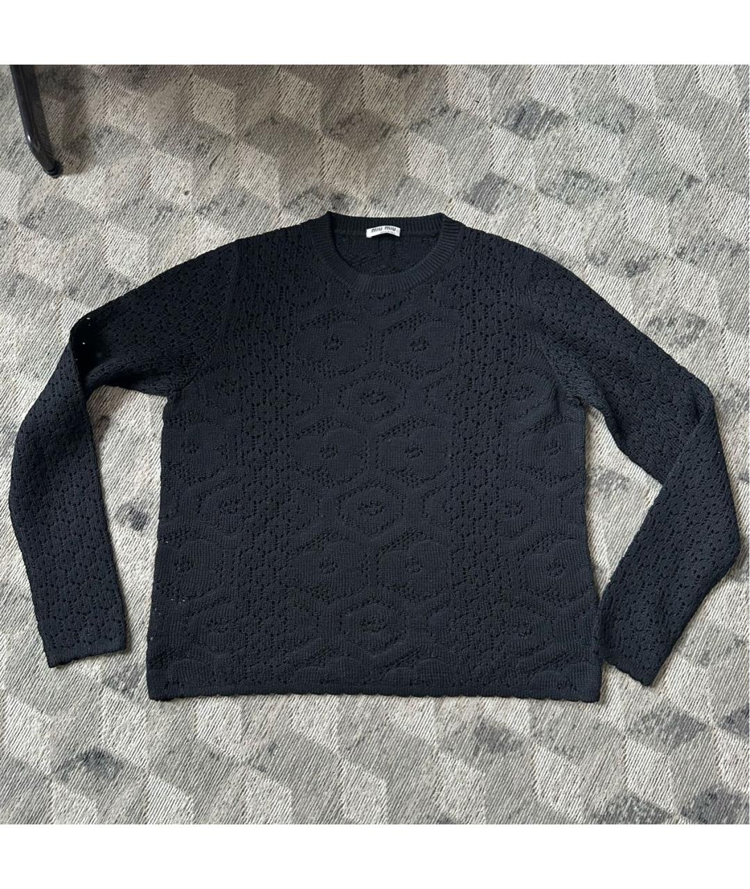 MIU MIU Черный джемпер / свитер, фото 8