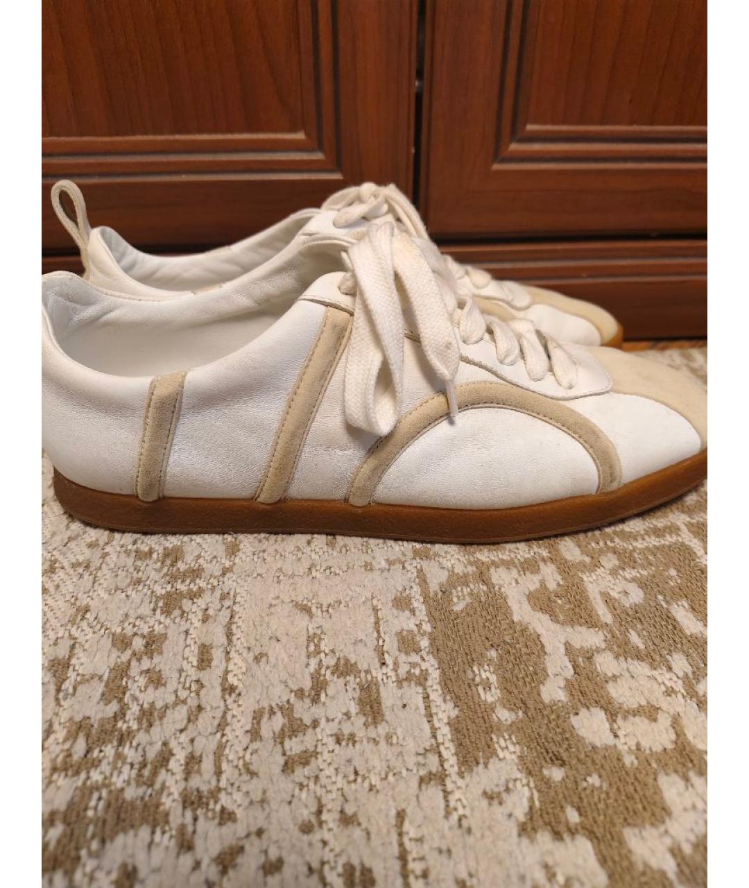 TOTEME Белые кожаные кеды, фото 5