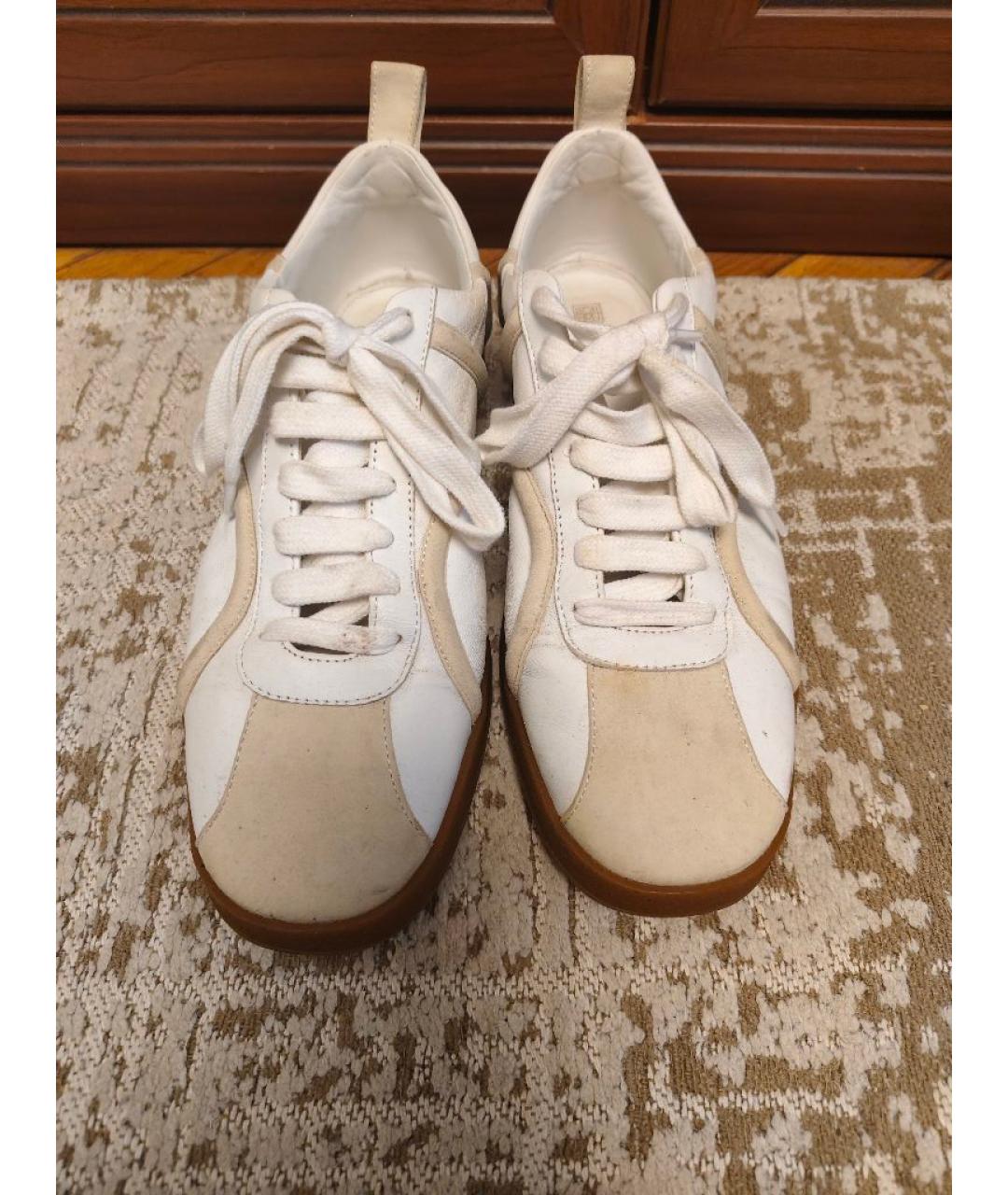 TOTEME Белые кожаные кеды, фото 2