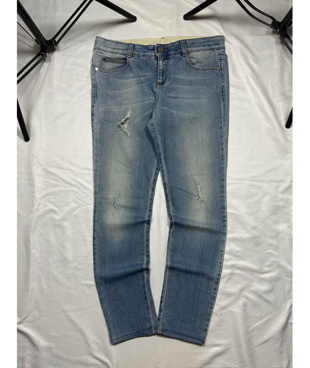 STELLA MCCARTNEY Голубые хлопковые прямые джинсы, фото 9