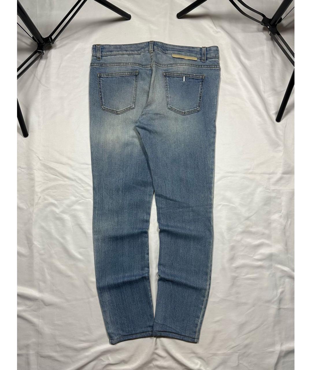 STELLA MCCARTNEY Голубые хлопковые прямые джинсы, фото 2