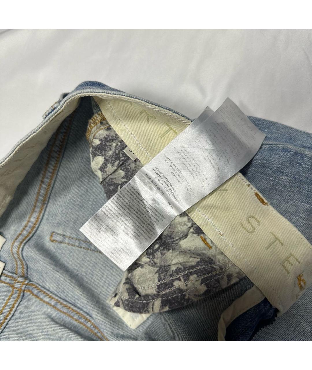 STELLA MCCARTNEY Голубые хлопковые прямые джинсы, фото 7