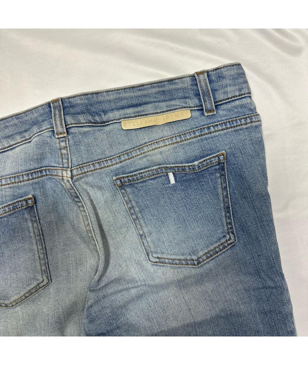 STELLA MCCARTNEY Голубые хлопковые прямые джинсы, фото 5