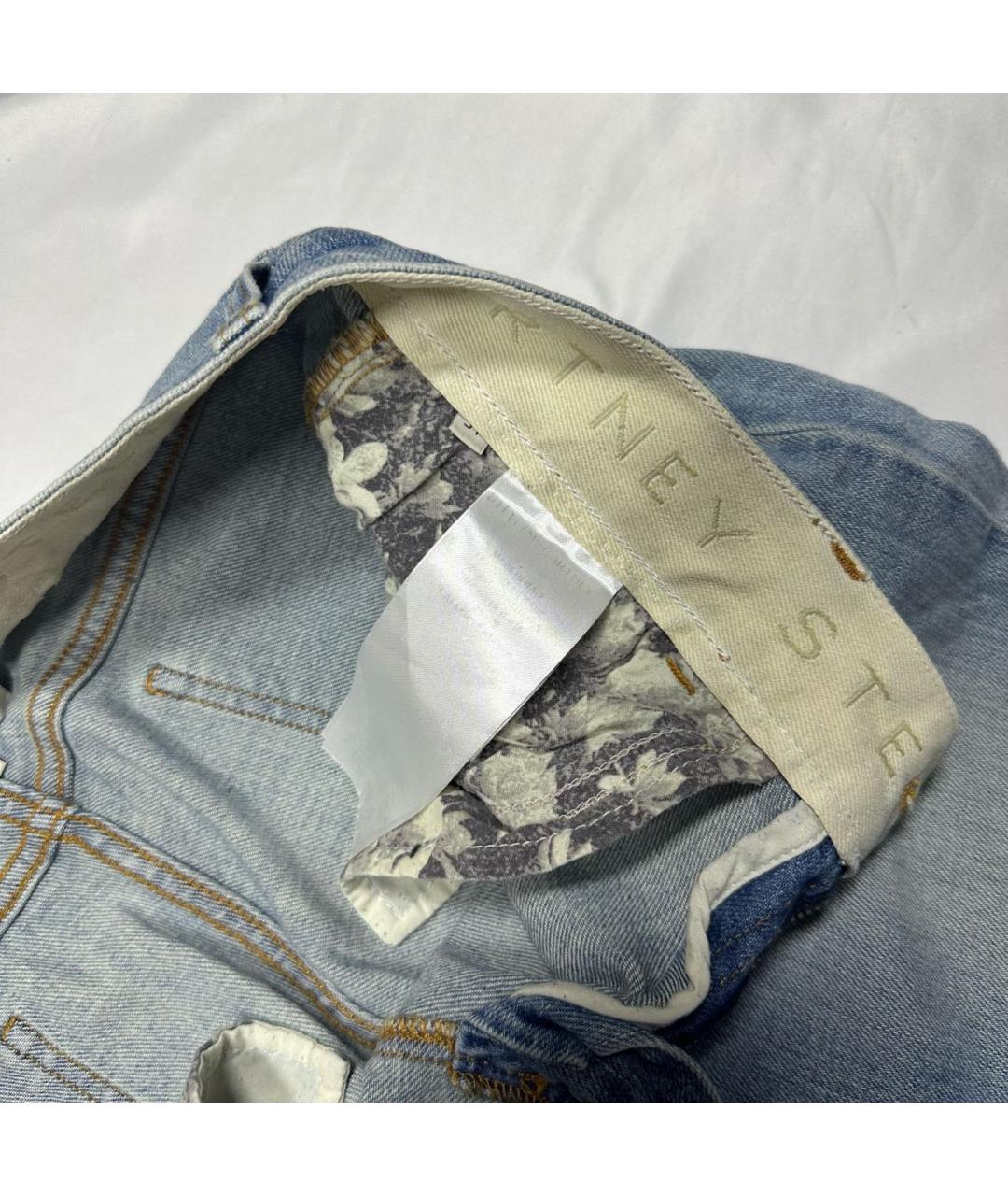 STELLA MCCARTNEY Голубые хлопковые прямые джинсы, фото 6