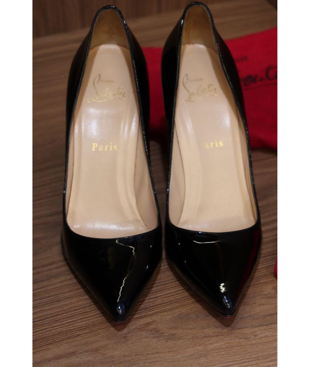 CHRISTIAN LOUBOUTIN Черные туфли из лакированной кожи, фото 3