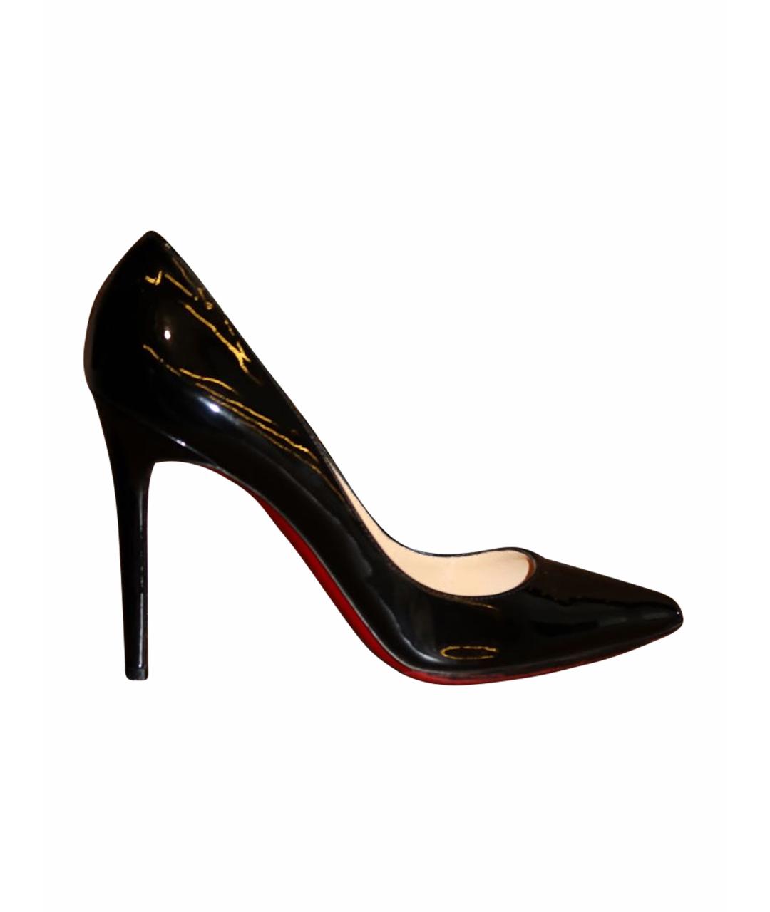 CHRISTIAN LOUBOUTIN Черные туфли из лакированной кожи, фото 8