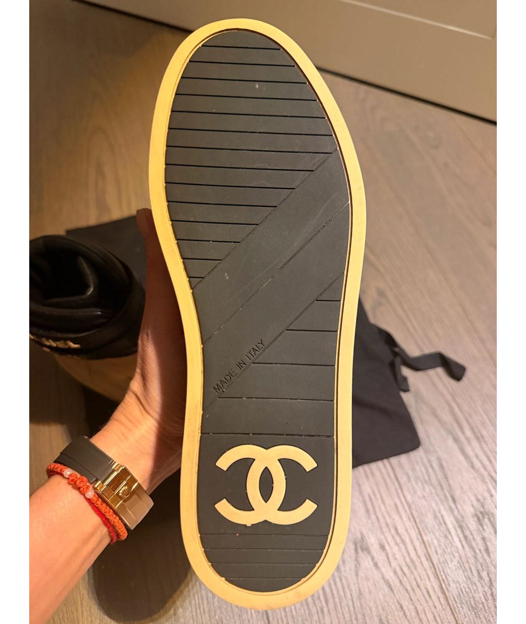 CHANEL Бежевые кожаные ботинки, фото 6