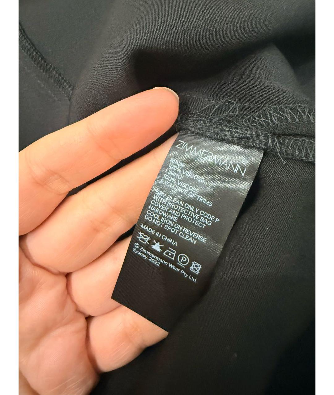 ZIMMERMANN Черная вискозная блузы, фото 4