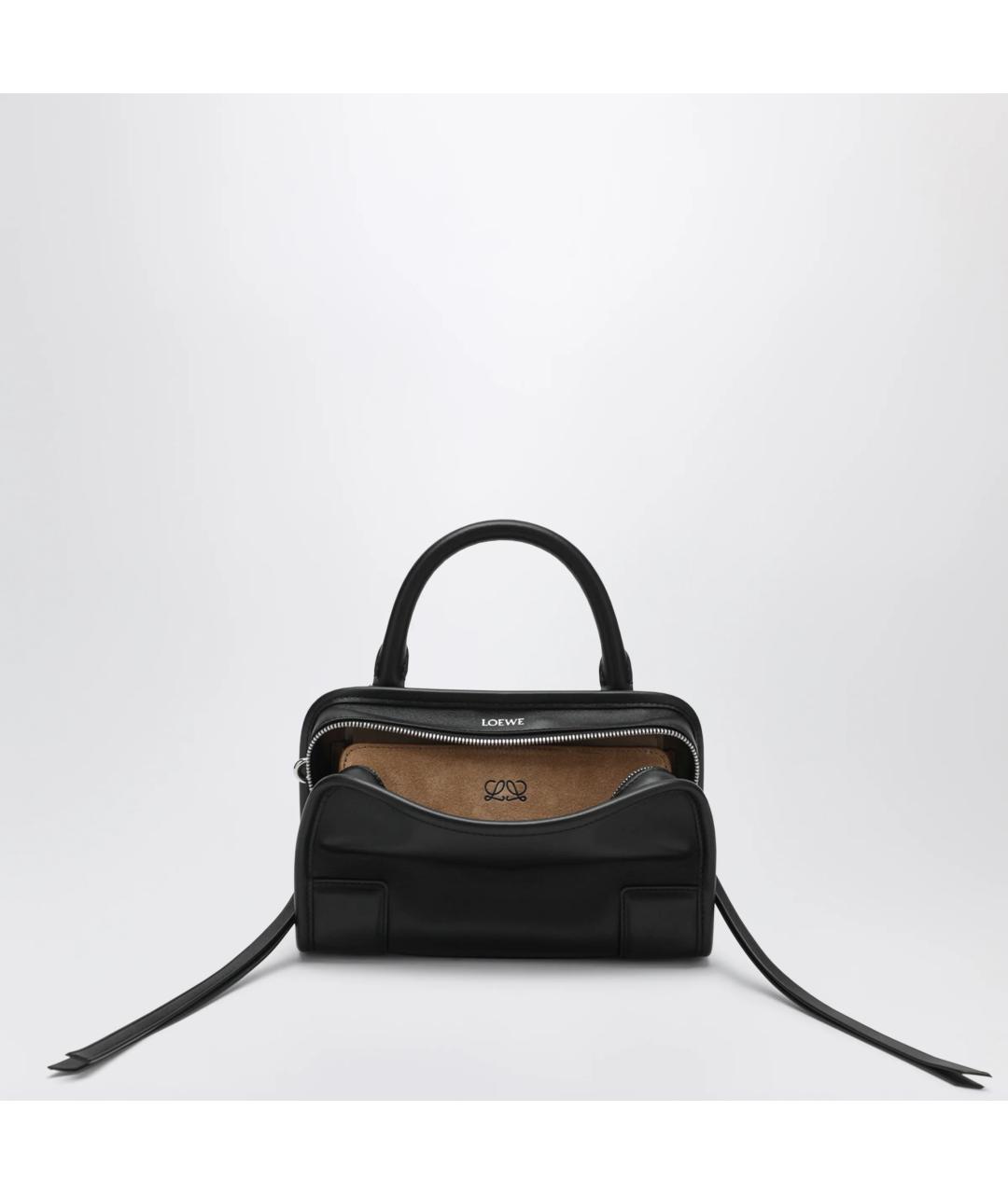 LOEWE Черная кожаная сумка тоут, фото 3