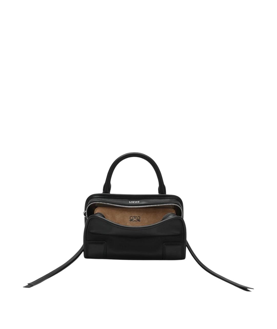 LOEWE Черная кожаная сумка тоут, фото 1