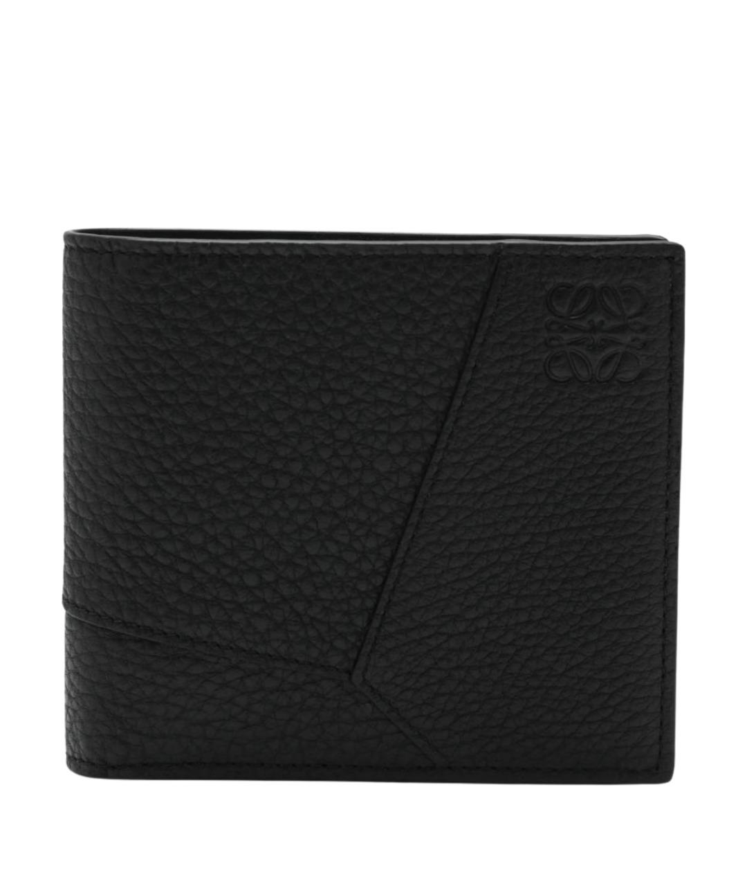 LOEWE Черный кожаный кошелек, фото 1