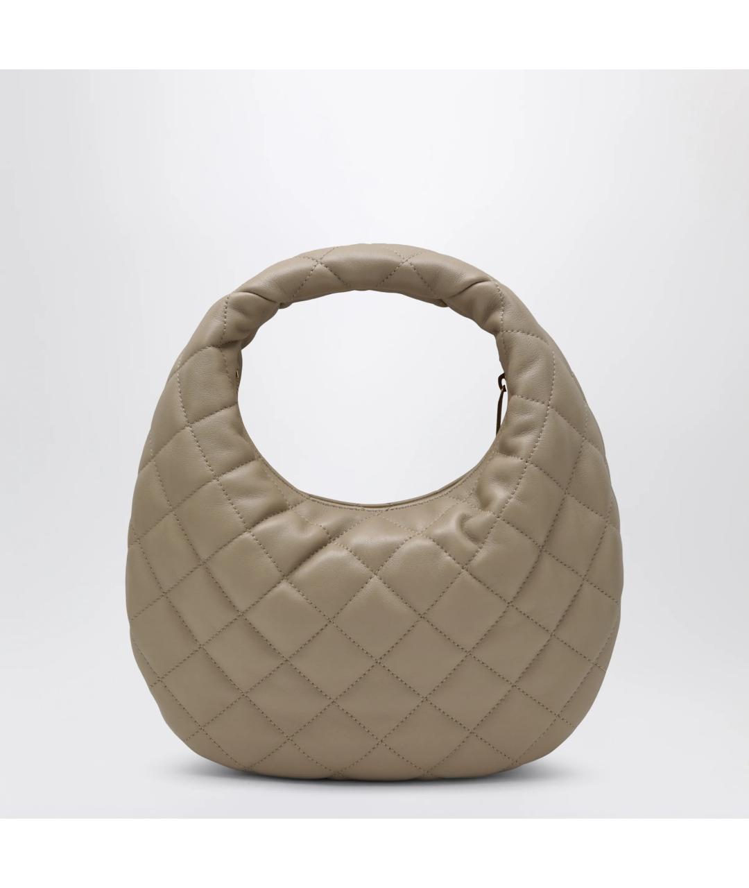 SAINT LAURENT Бежевая кожаная сумка через плечо, фото 2