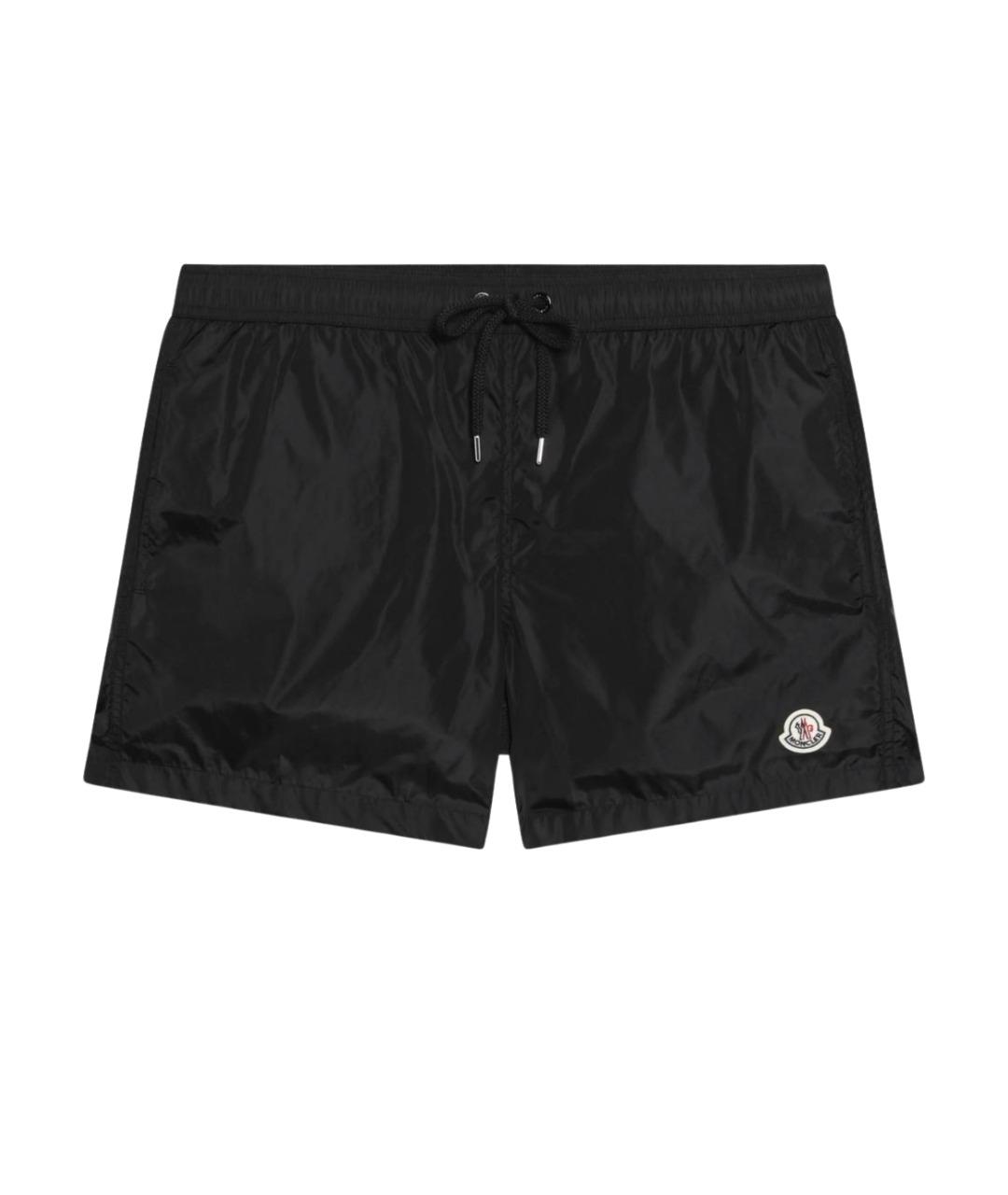 MONCLER Черные полиамидовые плавки, фото 1