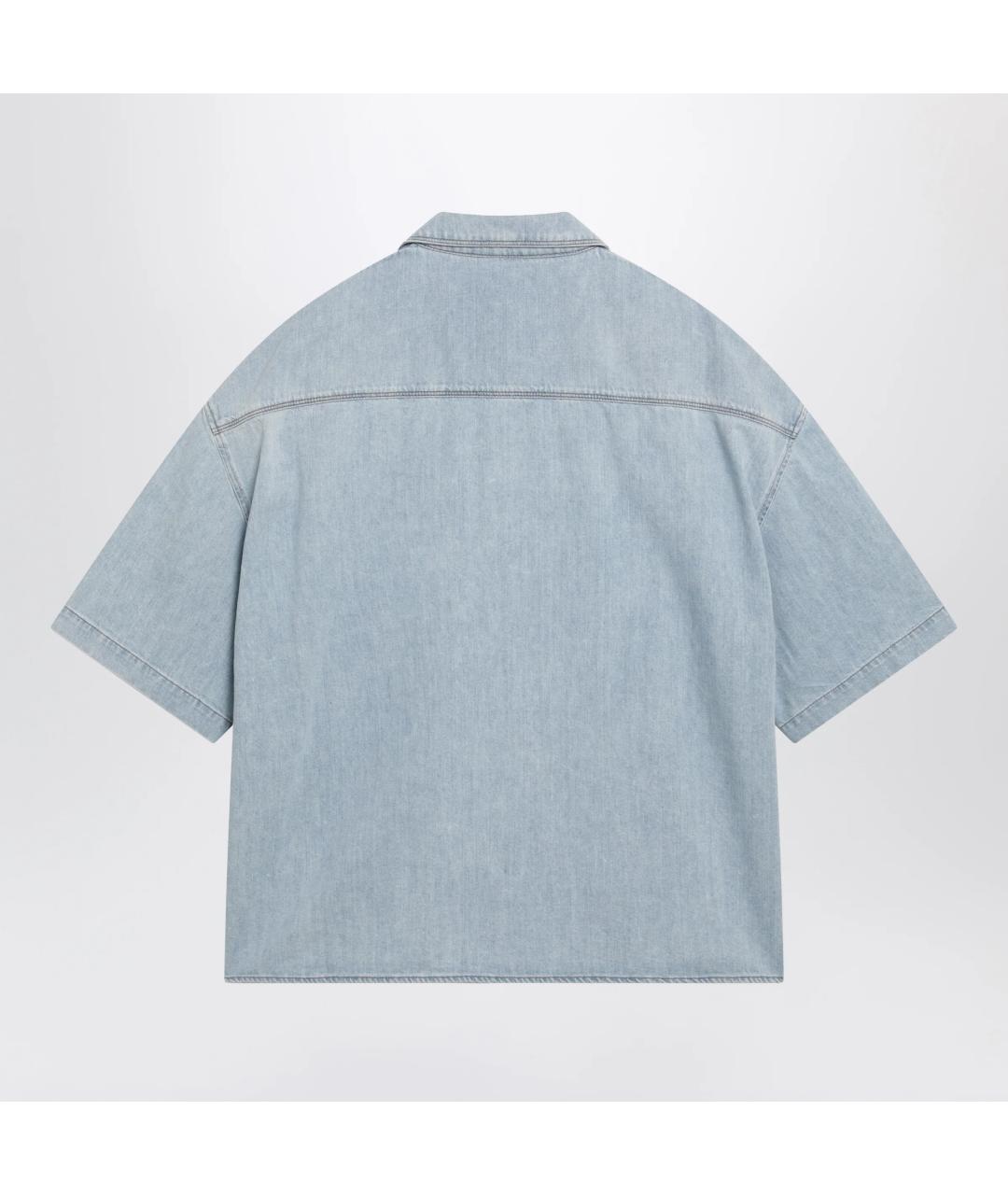 LOEWE Голубая хлопковая кэжуал рубашка, фото 2