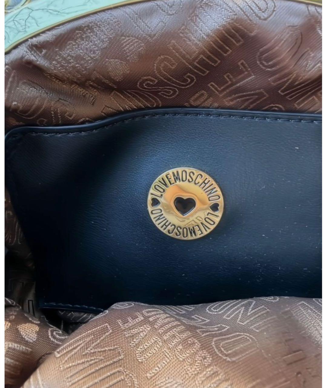 MOSCHINO Серая меховая сумка с короткими ручками, фото 7