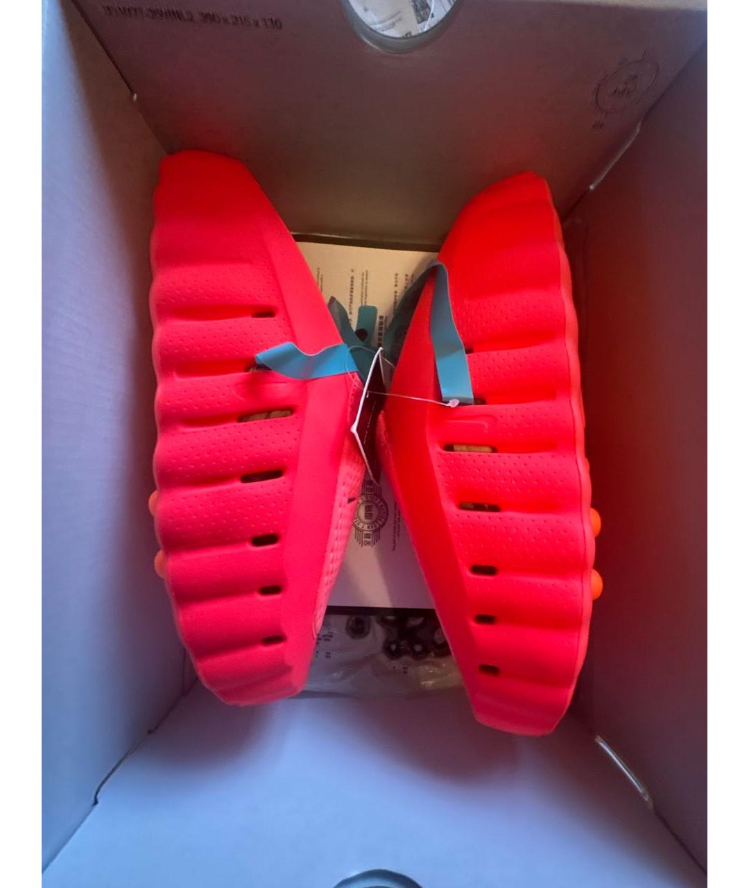 NIKE Красные синтетические шлепанцы, фото 2