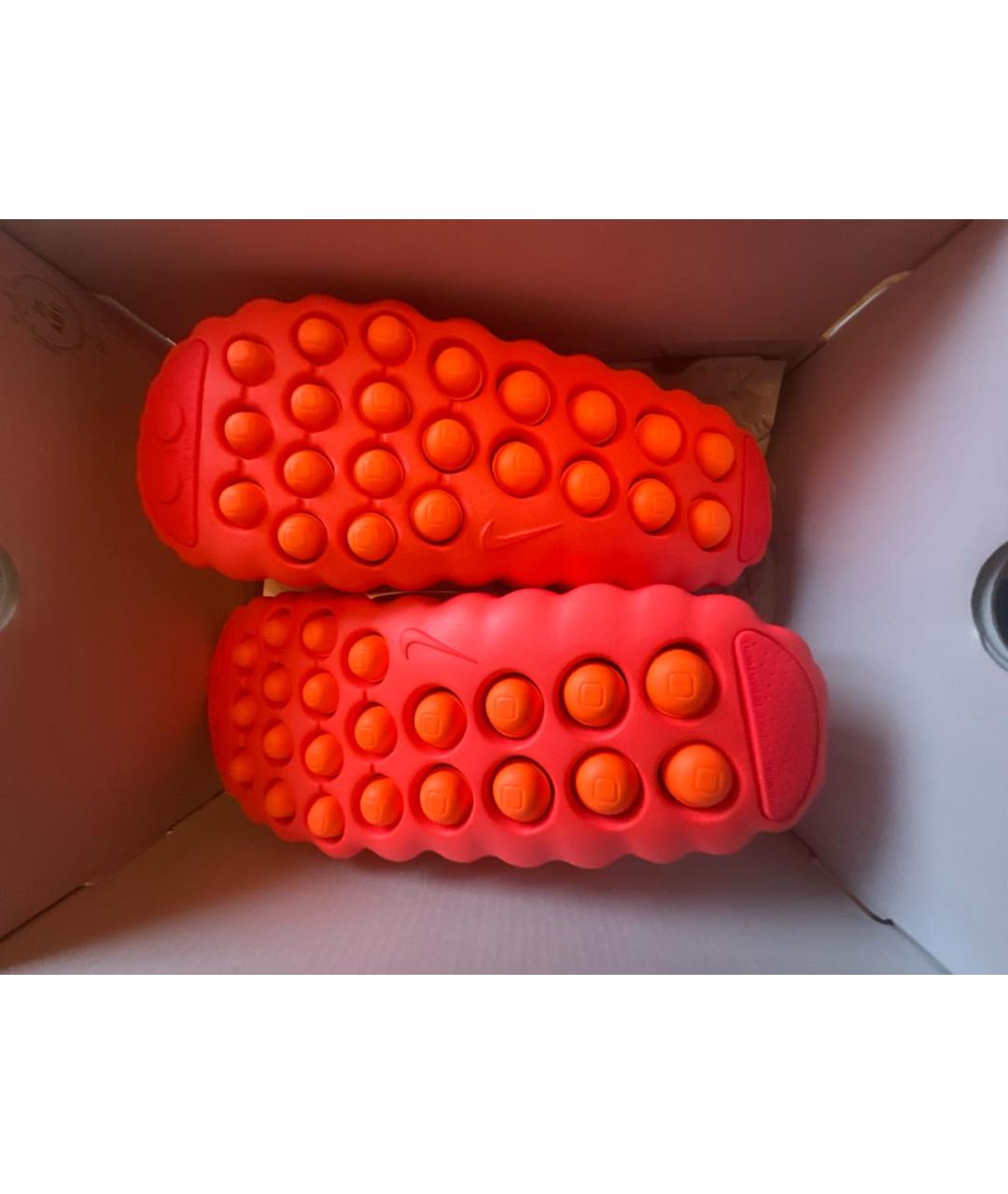NIKE Красные синтетические шлепанцы, фото 4