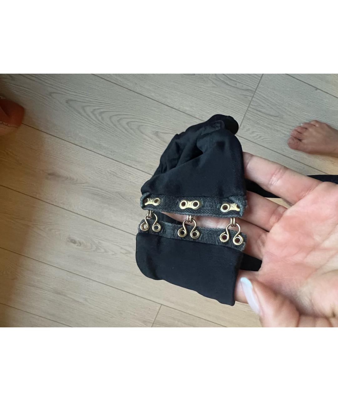 AGENT PROVOCATEUR Черный атласный купальник, фото 7