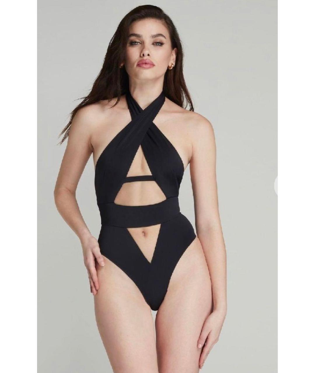 AGENT PROVOCATEUR Черный атласный купальник, фото 2