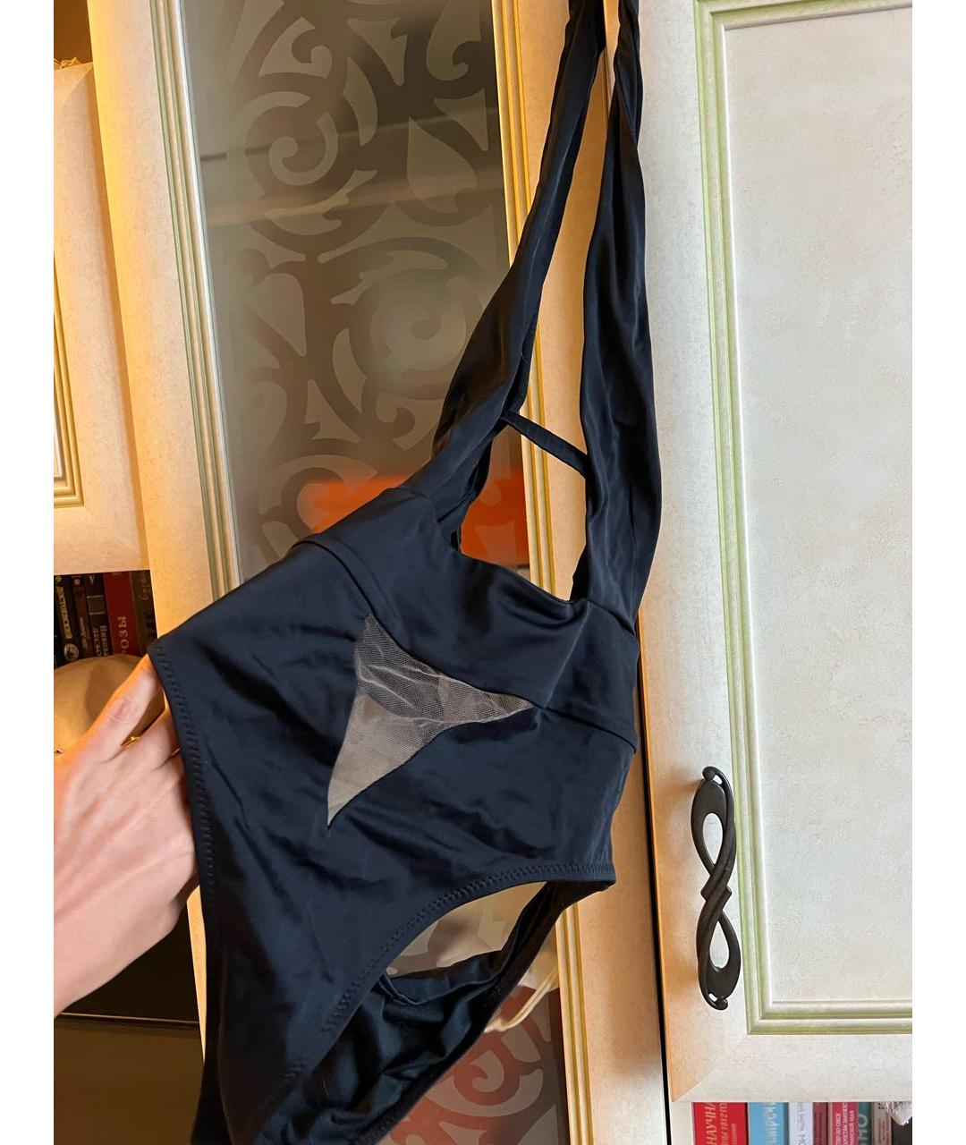 AGENT PROVOCATEUR Черный атласный купальник, фото 4