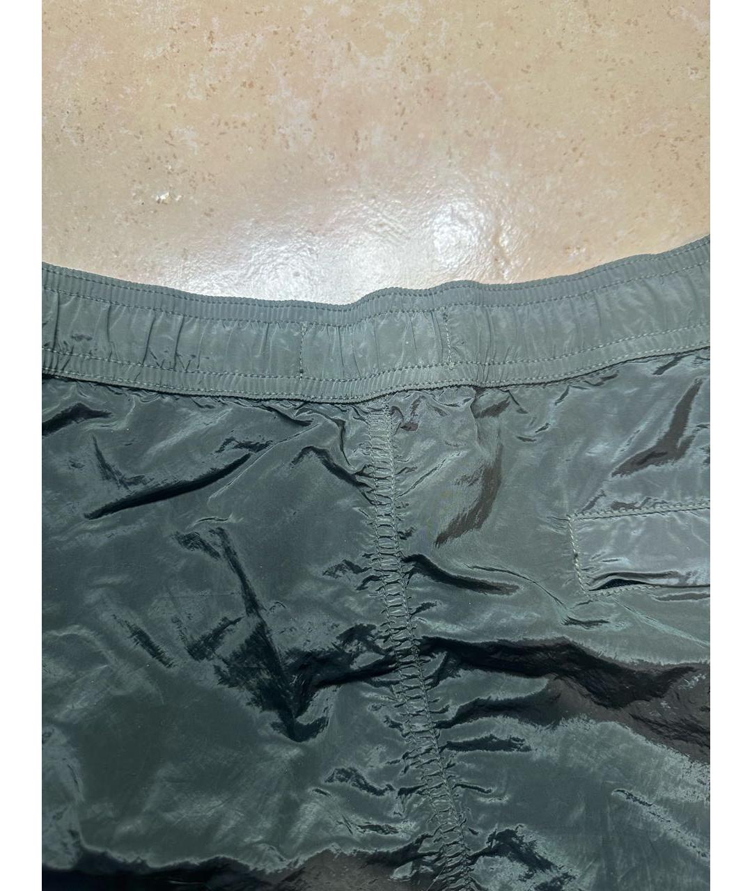 STONE ISLAND Хаки полиамидовые шорты, фото 4