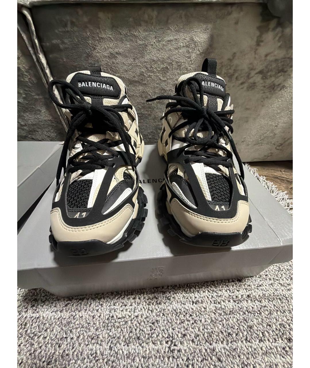 BALENCIAGA Бежевые низкие кроссовки / кеды, фото 2